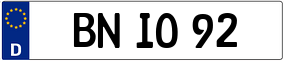 Trailer License Plate